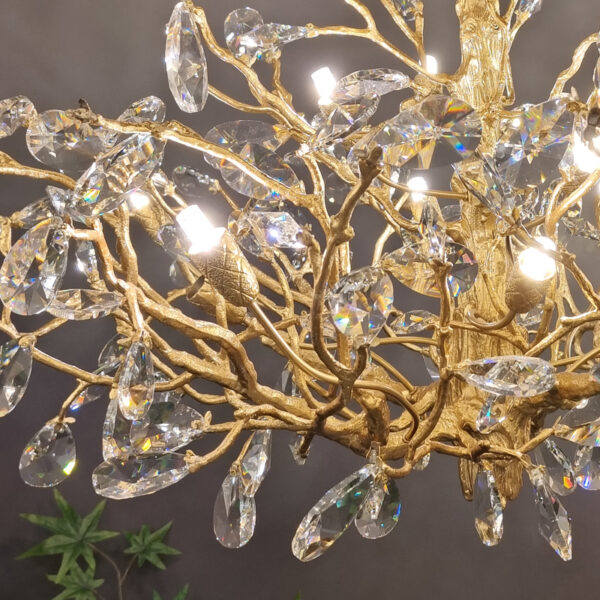New Chinese style hotel restaurant, all copper branch chandelier, modern luxury villa, tea room, living room, crystal lamp - Image 5