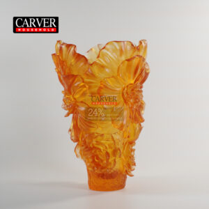 Camellia vase (amber)