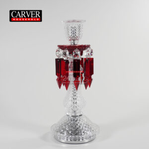 French high-end crystal candle holder creative glass candle stand Western style candlelight dinner scene decoration ornamen