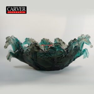 Horse fruit bowl (grey)