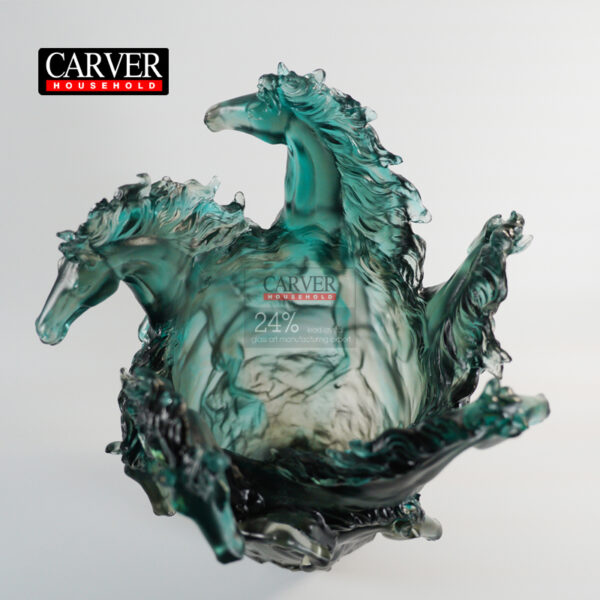Horse vase (grey)