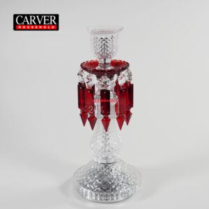 French high-end crystal candle holder creative glass candle stand Western style candlelight dinner scene decoration ornamen