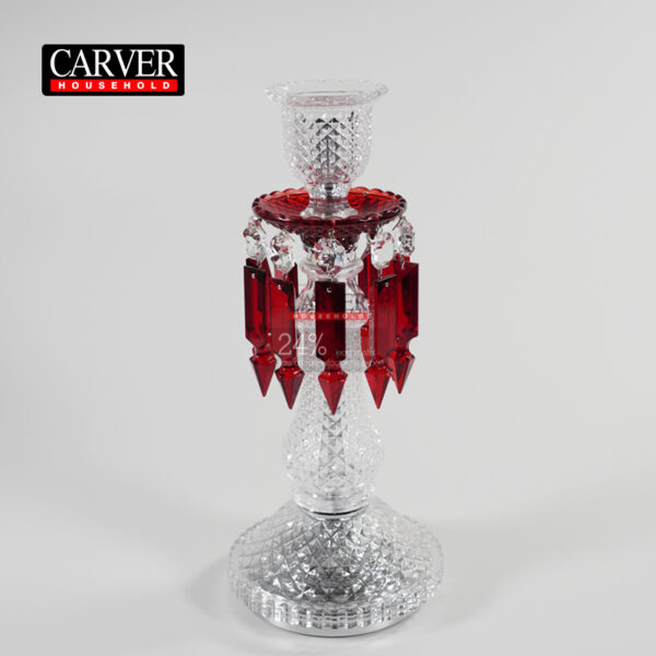 French high-end crystal candle holder creative glass candle stand Western style candlelight dinner scene decoration ornamen