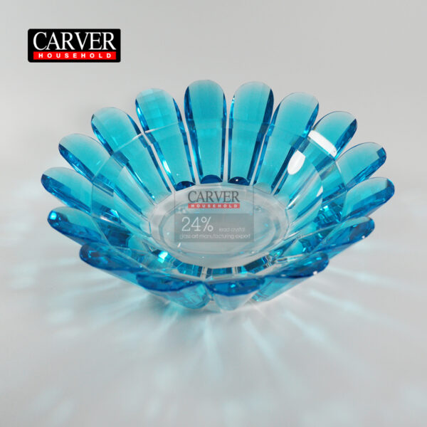 Crystal fruit bowl (blue)
