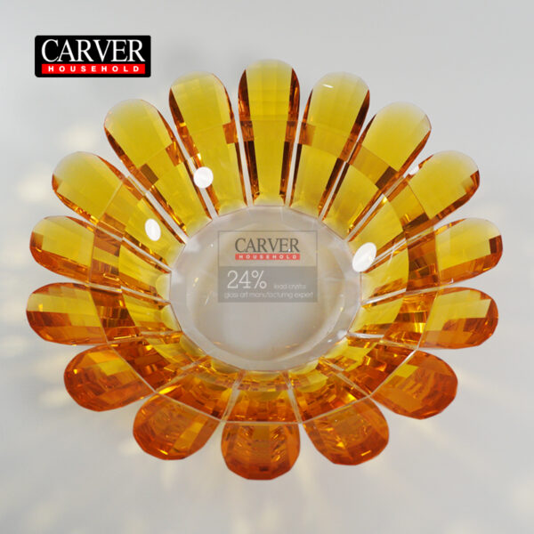 Crystal fruit bowl (amber)