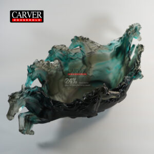 Horse fruit bowl (grey)