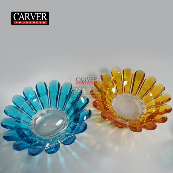 Crystal fruit bowl (blue)