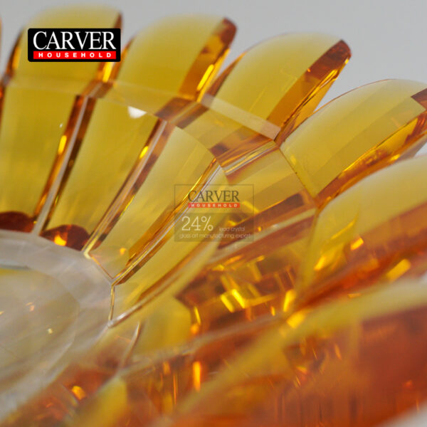 Crystal fruit bowl (amber)
