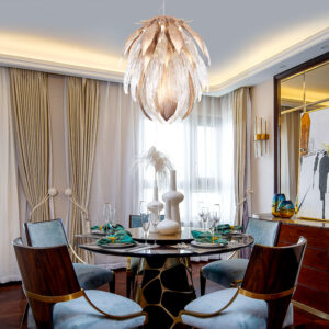 Brass chestnut pendant light