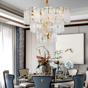 Portuguese brass tree branch art lighting fixture