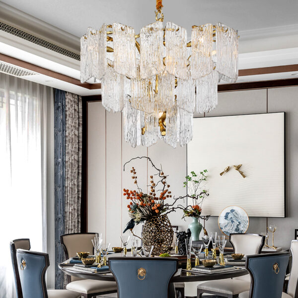 Portuguese brass tree branch art lighting fixture