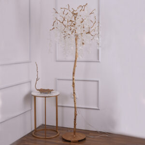 French brass tree floor lamp