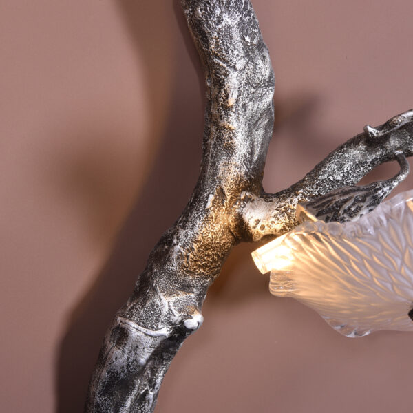 Copper tree wall lamp - Image 3