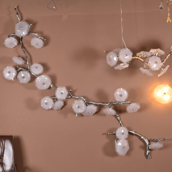 Copper tree wall lamp - Image 4