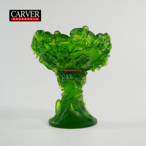Narcissus crystal incense burner (green)