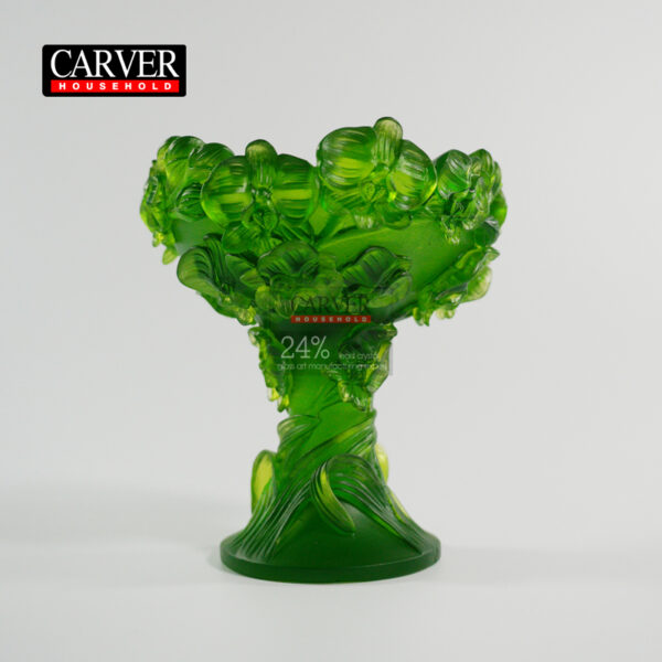 Narcissus crystal incense burner (green)