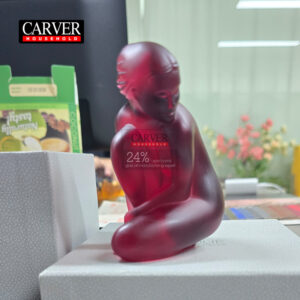 Venus Nude - Red Statue and Paperweight
