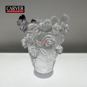 New design of rose element incense burner and vase using lost wax technique Small Rose Passion Vase