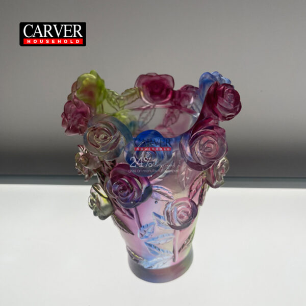 New design of rose element incense burner and vase using lost wax technique Small Rose Passion Vase