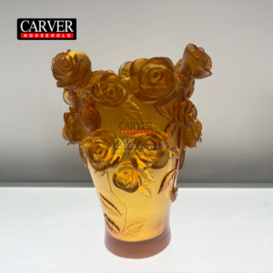 New design of rose element incense burner and vase using lost wax technique Small Rose Passion Vase