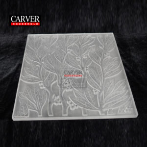 Lauriers decorative panel Clear crystal, mirrored