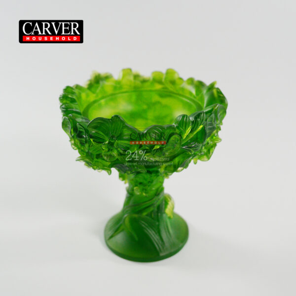 Narcissus crystal incense burner (green)