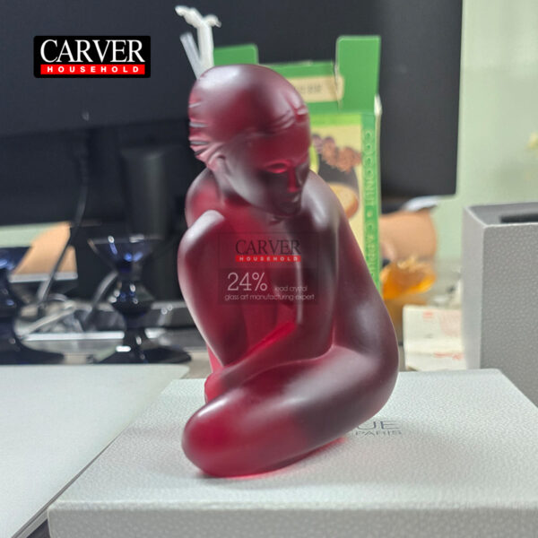 Venus Nude - Red Statue and Paperweight