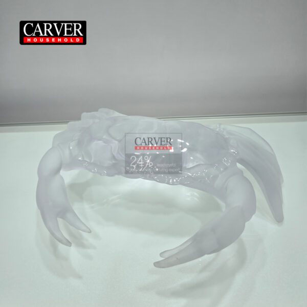 Crab Sculpture Black White