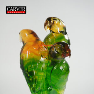 Macaw Manufacturers hot selling high quality macaw crystal sculptures for living room hotel