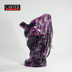 Draped woman, purple-tinted glass paste Medieval Figures Statue Beautifully Crafted Home Decor