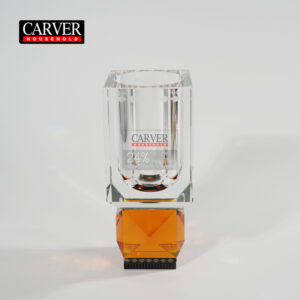 New design original color cut crystal high quality vase Ohio Vase Clear/Amber/Black