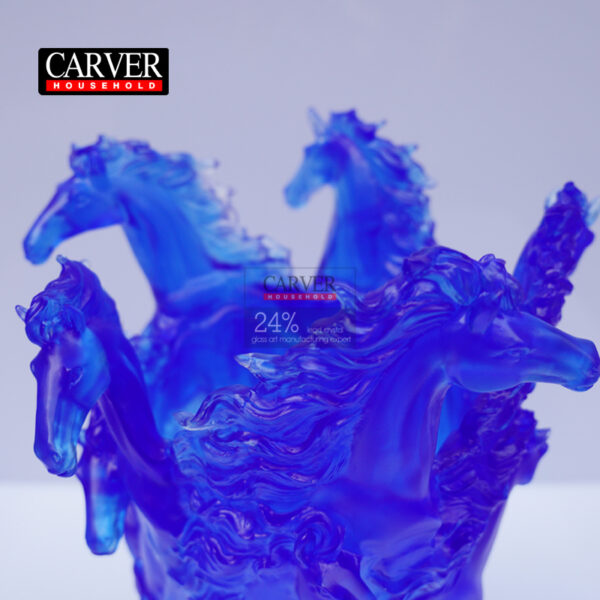 Horse vase (grey)