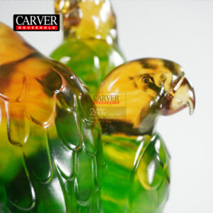 Macaw Manufacturers hot selling high quality macaw crystal sculptures for living room hotel