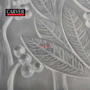 Lauriers decorative panel Clear crystal, mirrored