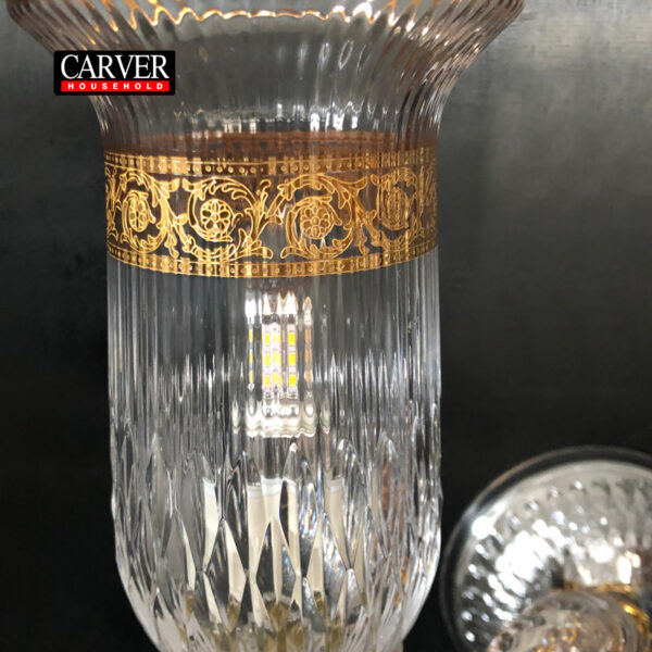 Factory hot sale leaded crystal glass living room bedroom hotel gold decorative wall lamp three head wall lamp - Image 4