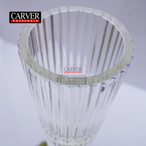 Tall glass crystal vase
