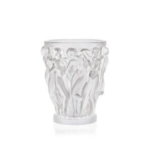 Fully handmade lost wax liuli crystal white raw material Bacchus large vase