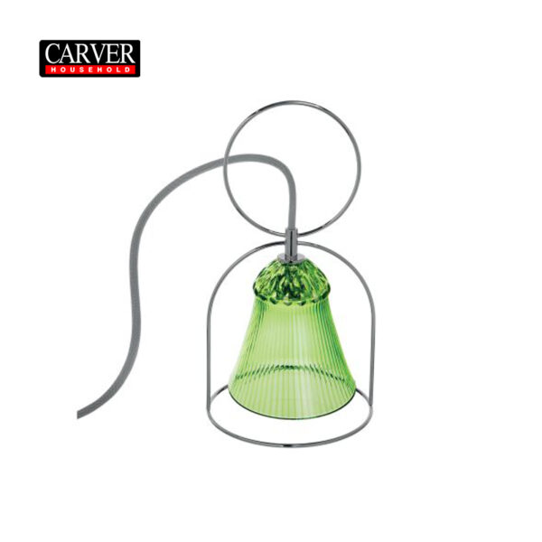 Factory hot selling flannel grey crystal glass apollo one light table lamp living room hotel decoration table lamp - Image 5