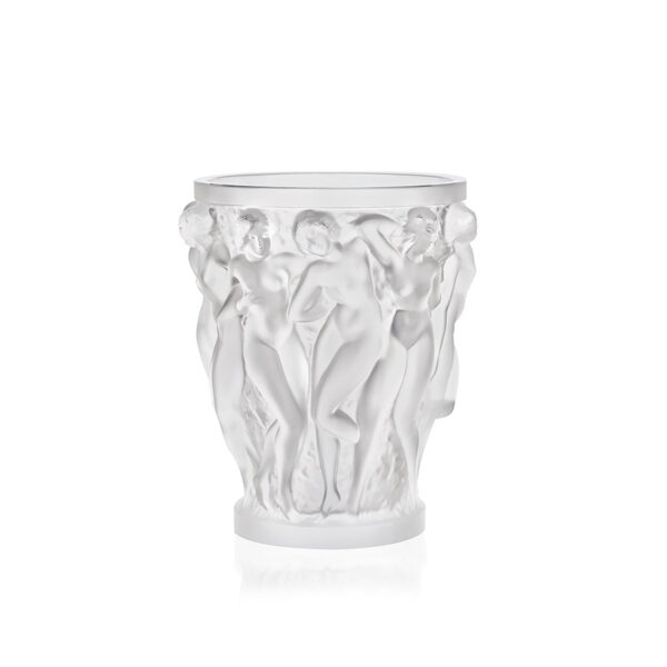 Fully handmade lost wax liuli crystal white raw material Bacchus large vase