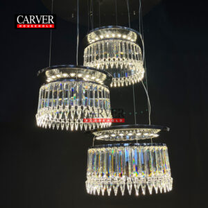 High Quality Women's CRINOLINE Chandelier Classic 3 Module Decorative Crystal Chandelier