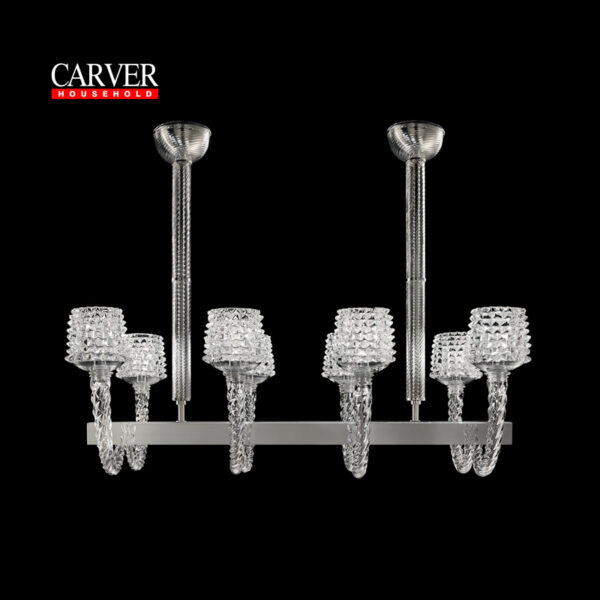 Fully Handcrafted Florian Crystal Glass Chandelier Decorative Chandelier