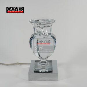 Fully handmade crystal fool vase table lamp living room bedroom hotel decoration crystal vase table lamp