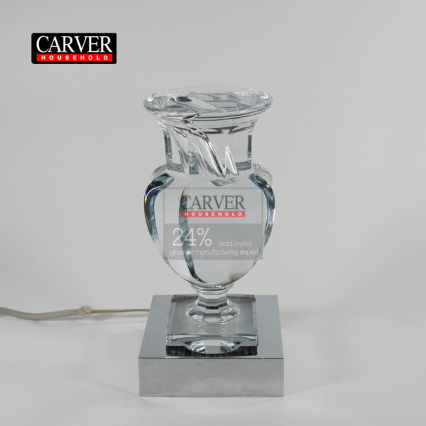 Fully handmade crystal fool vase table lamp living room bedroom hotel decoration crystal vase table lamp
