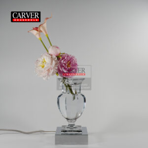 Fully handmade crystal fool vase table lamp living room bedroom hotel decoration crystal vase table lamp