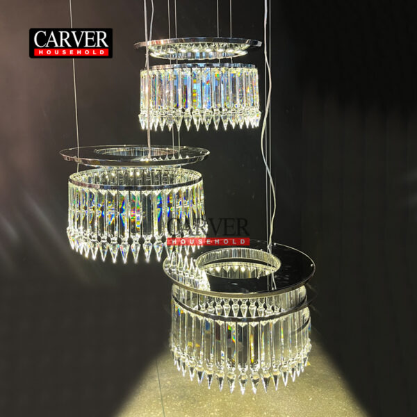 High Quality Women's CRINOLINE Chandelier Classic 3 Module Decorative Crystal Chandelier