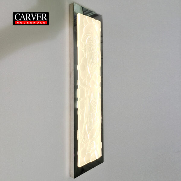 Myers and Raisins Decorative Panel Clear Crystal Wall Light - Image 3