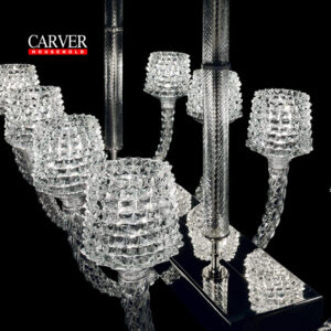 Fully Handcrafted Florian Crystal Glass Chandelier Decorative Chandelier