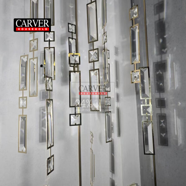 Fully handmade stainless steel transparent decorative crystal chandelier brilliantly lit big city chandelier