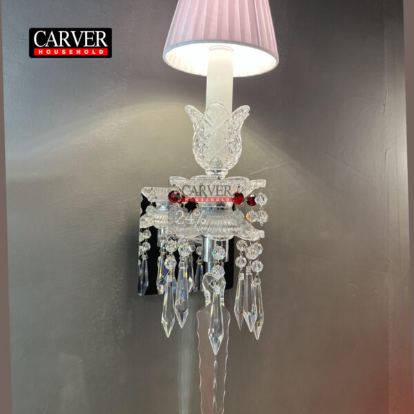 Shining asfour crystal wall lamp, living room bedroom hotel decoration crystal wall lamp