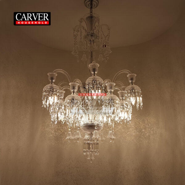 Fully handmade 24% leaded crystal glass chandelier living room hotel decoration crystal chandelier